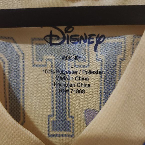 Disney Stitch Jersey Yellow/Blue Size Large - Picture 6 of 6